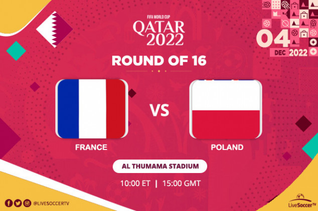 FIFA World Cup: How to watch France vs Poland