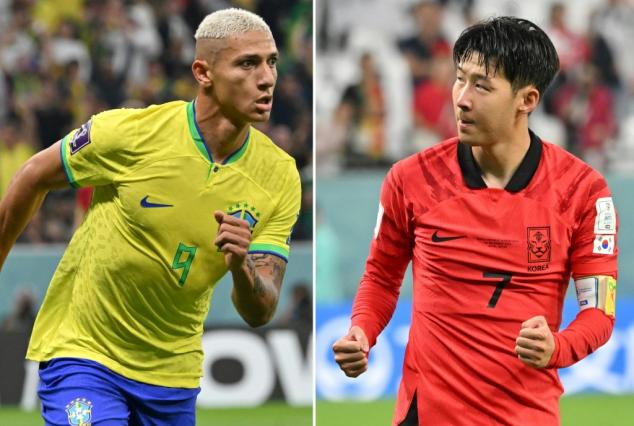 Mondial - Huitième de finale: le Coréen Son et le Brésilien Richarlison, les Spurs ennemis