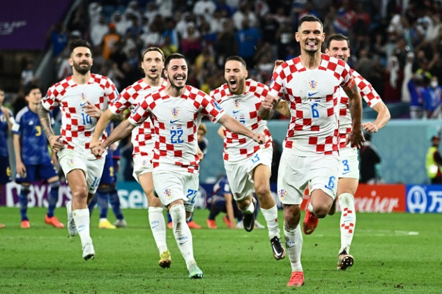 Croatia equal record after PK win vs Japan