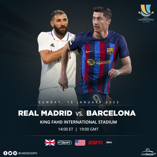 Real Sociedad, Barcelona, Broadcast Listings, El Clasico, Supercopa de Espana
