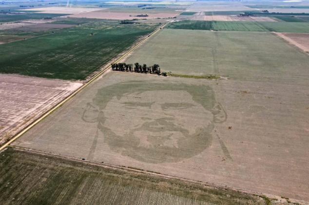 Argentine corn farm gets its own Messi 'tattoo'