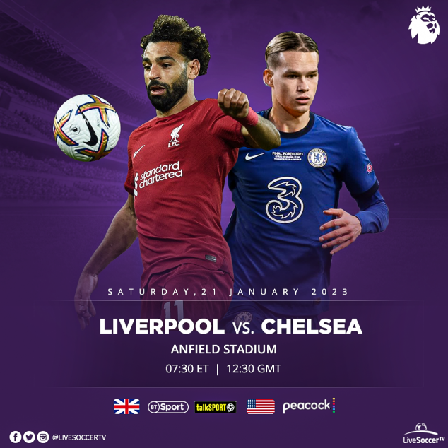 Liverpool, Chelsea, English Premier League, Broadcast Listings