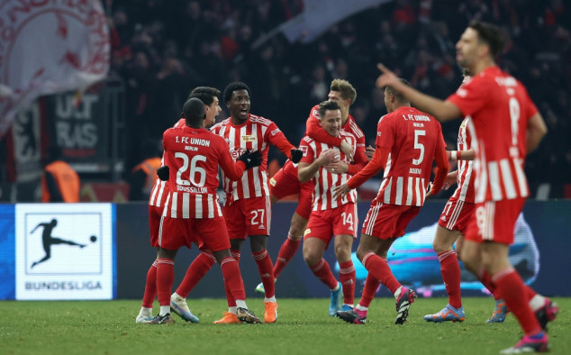 Union draw level with Bayern after Berlin derby win