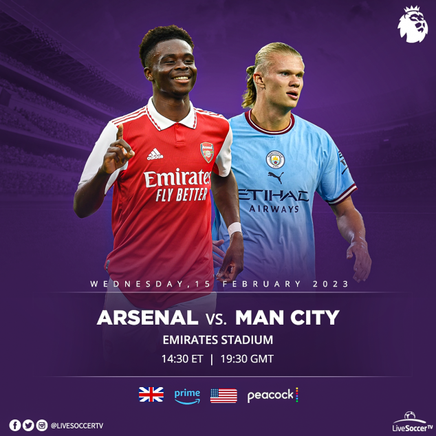 Arsenal, Manchester City, English Premier League, Broadcast Listings