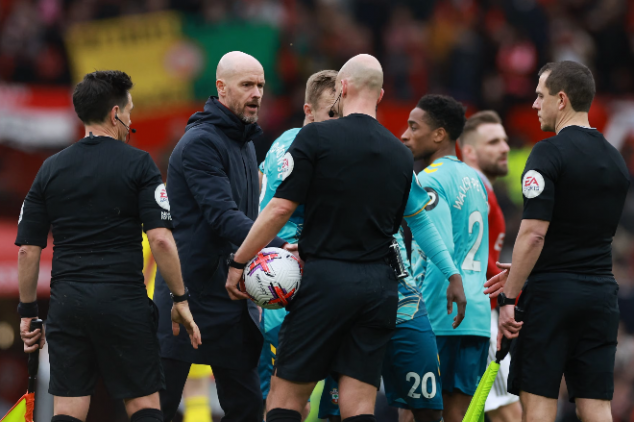 Ten Hag blames Southampton draw on officiating