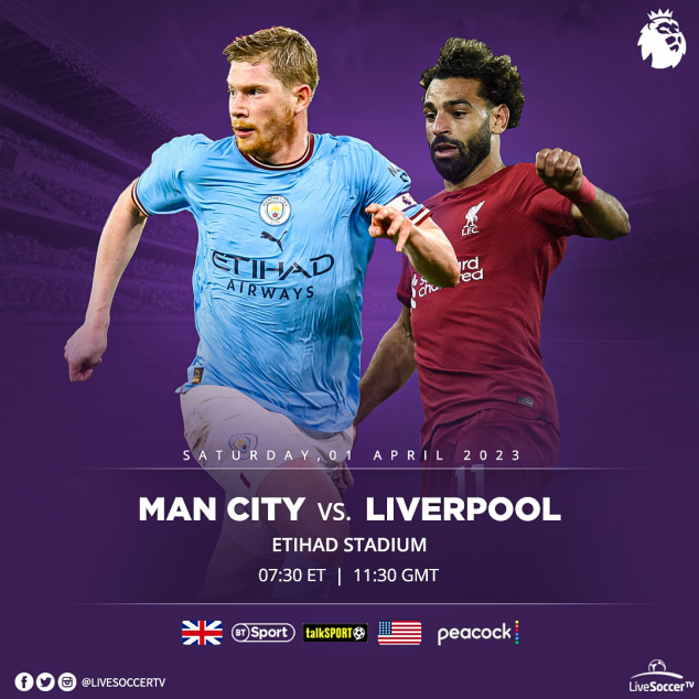 Manchester City, Liverpool, English Premier League, Broadcast Listings
