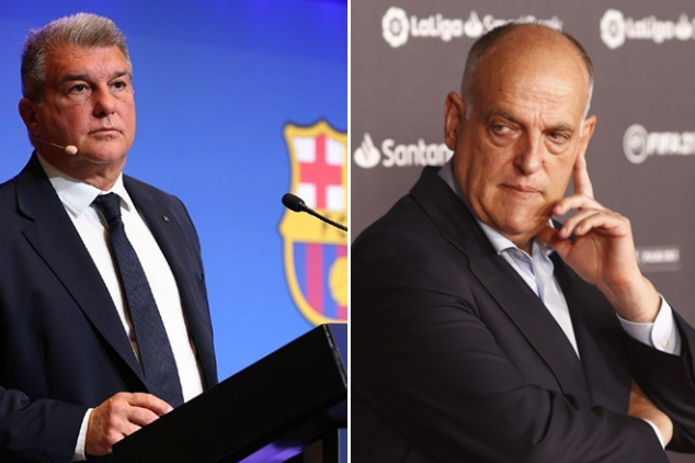 Barca call for La Liga president Tebas to resign