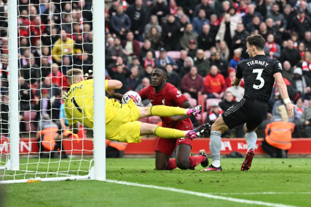 Arsenal survive late scare vs Liverpool