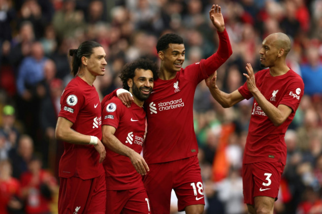 Salah keeps Liverpool's top four hopes alive after fans boo anthem