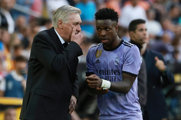 Football's racism protocol obsolete: Ancelotti after Vinicius abuse