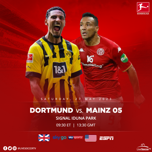 Dortmund, Mainz 05, Bundesliga, Broadcast Listings