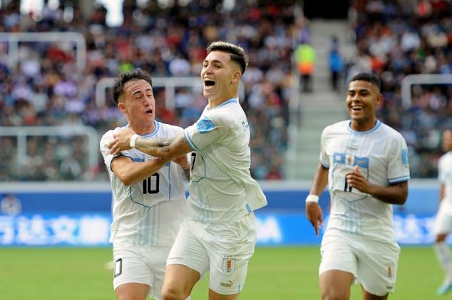 Uruguay vence a Gambia por 1-0 y se mete en cuartos de final del Mundial Sub-20