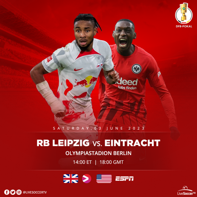 RB Leipzig, Eintracht Frankfurt, DFB Pokal final, Broadcast listings