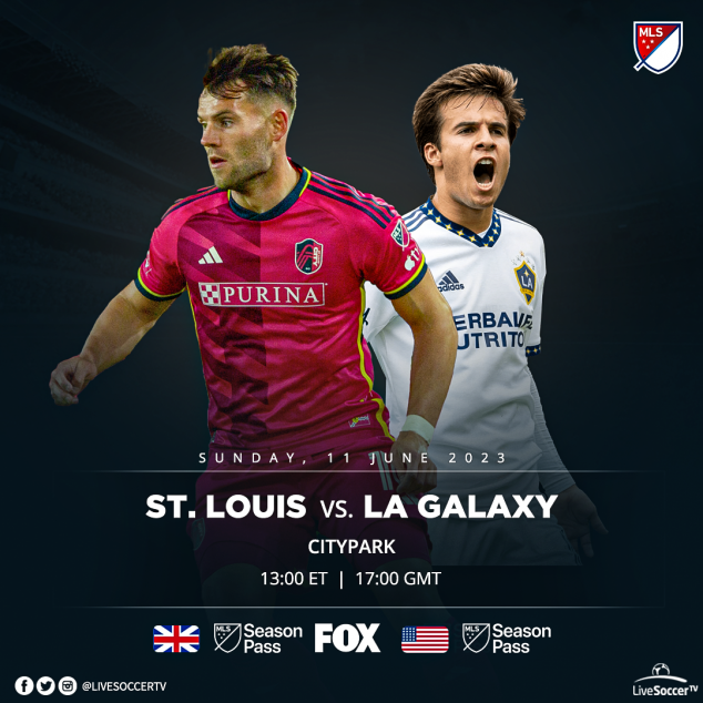 St. Louis City, LA Galaxy, MLS, Broadcast Listings