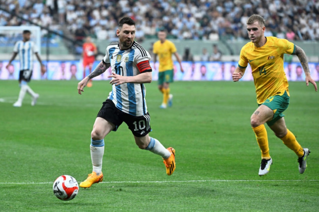 Messi scores rapid goal as Argentina down Australia in Beijing friendly