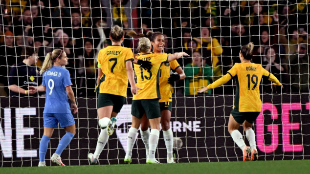 More than 50,000 watch Australia edge France in World Cup boost