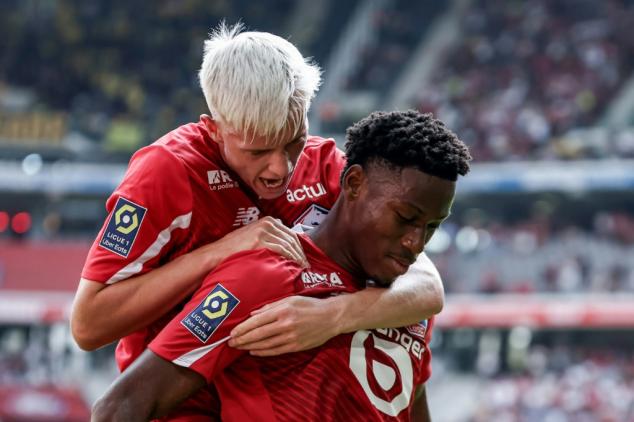 David, Ounas strike as 10-man Lille hold off Nantes
