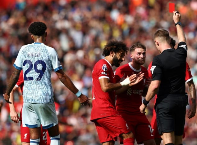 Liverpool's Mac Allister has red card overturned