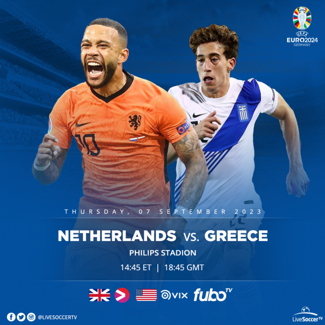 Greece, Netherlands, UEFA Euro 2024 Qualifying, Broadcast Listings