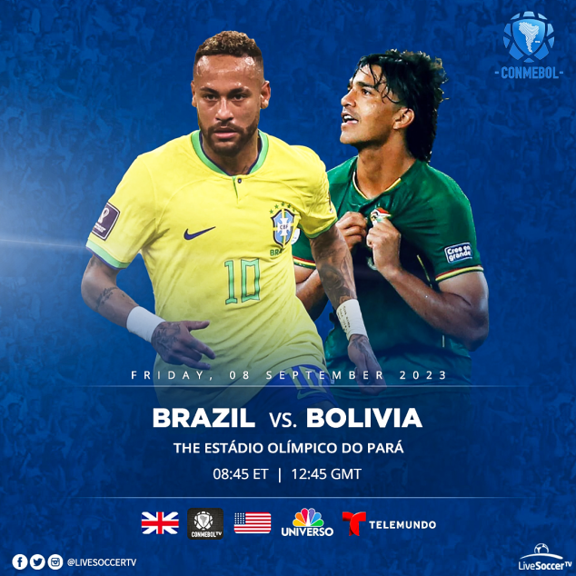 Brazil, Bolivia, FIFA World Cup Qualifying, Broadcast Listings