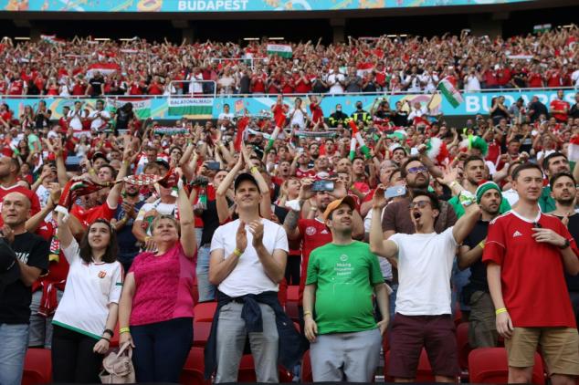 Hungary, Portugal fans 'thrilled' to be back in packed stadium