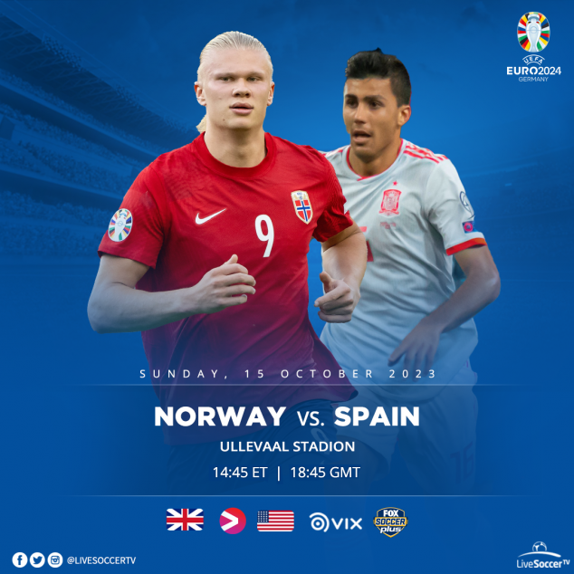 Norway, Spain, UEFA Euro Qualifying, Broadcast Listings