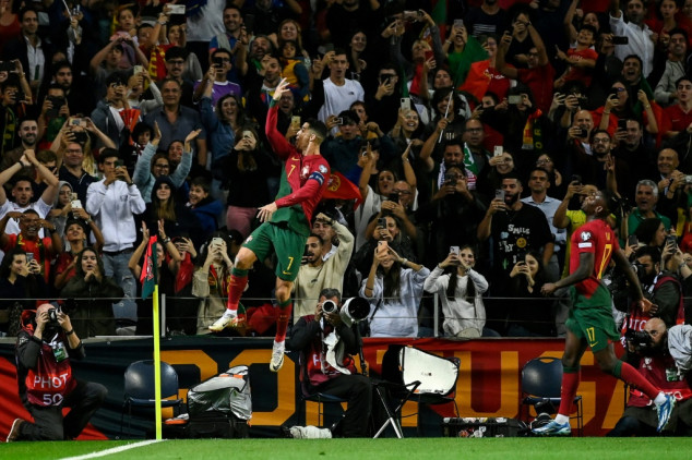 Ronaldo double seals Euro 2024 qualification for Portugal