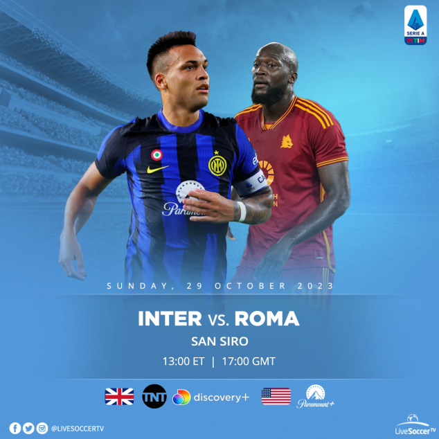 Inter Milan, Roma, Broadcast Listings, Serie A