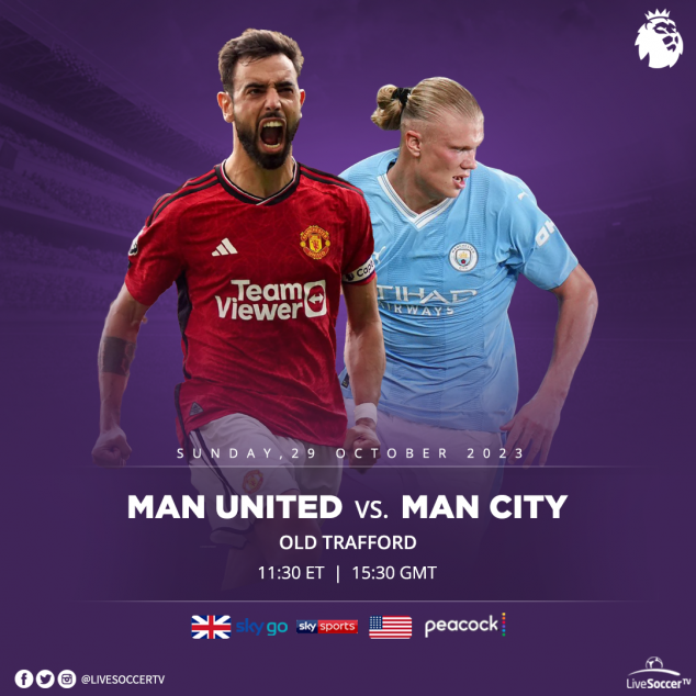 Manchester United, Manchester City, Broadcast Listings, English Premier League