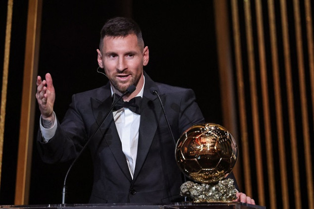 Messi praises Argentina teammates in BdO ceremony