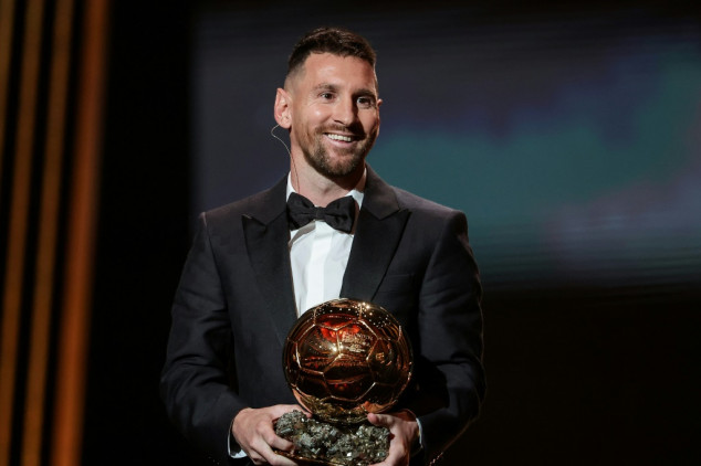 Messi wins Ballon d'Or for eighth time