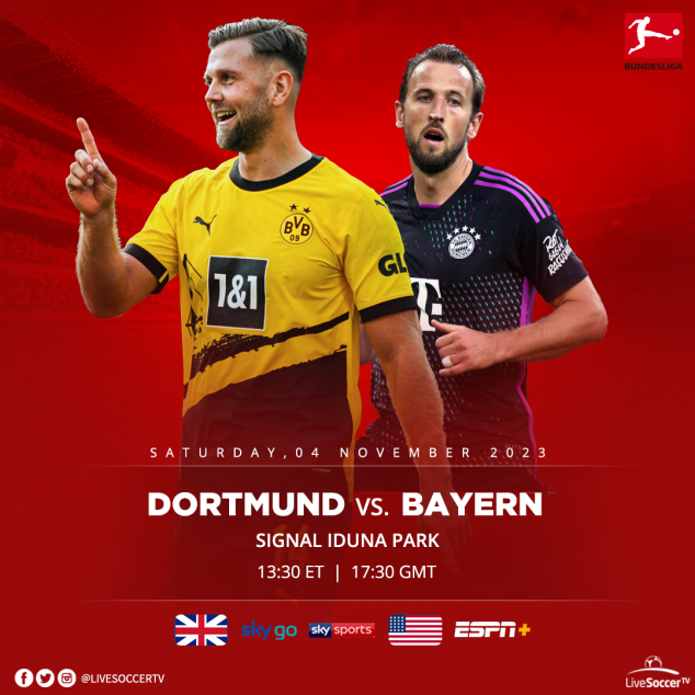 Dortmund, Bayern Munich, Bundesliga, Broadcast Listings