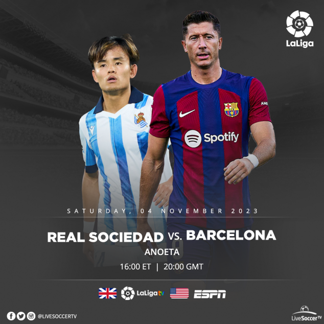 Real Sociedad, Barcelona, Broadcast Listings, La Liga