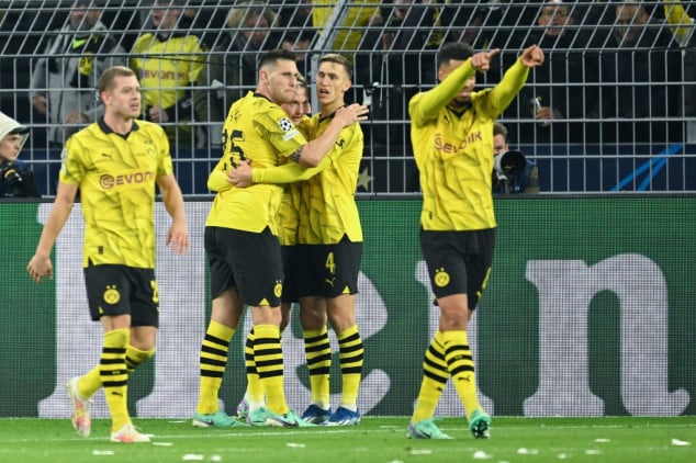 Brandt inspires Dortmund to damage Newcastle's last-16 hopes