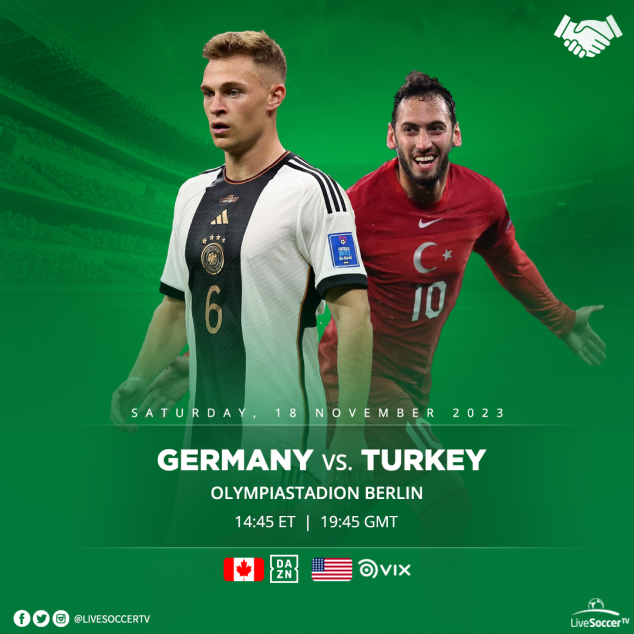 Germany, Turkey, International Friendly, Broadcast Listings