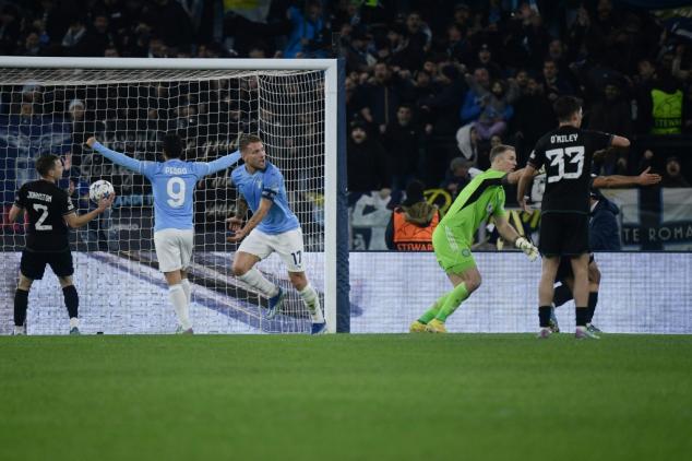 Ligue des champions: Immobile surgit, la Lazio en 8e de finale