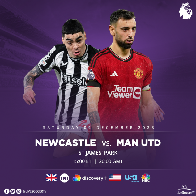 Newcastle, Manchester United, English Premier League, Broadcast Listings