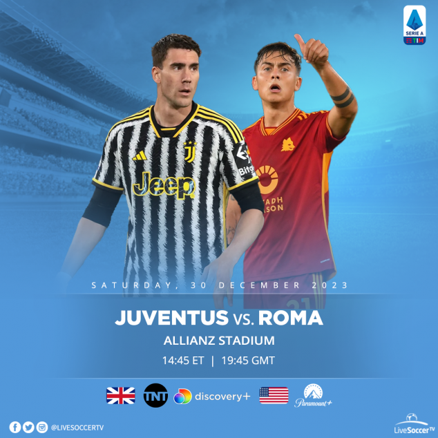 Juventus, Roma, Broadcast Listings, Serie A