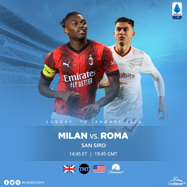 AC Milan, Roma, Broadcast Listings, Serie A