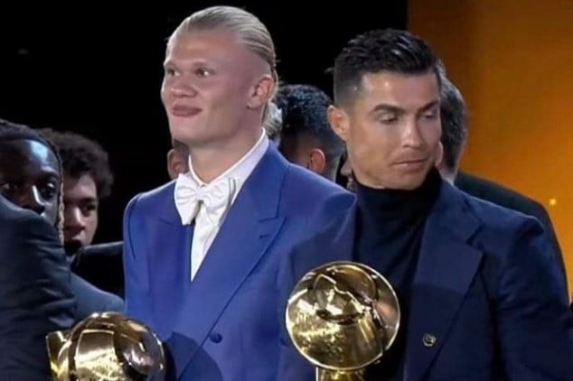 WATCH: CR7 goes viral for gesture aimed at Haaland