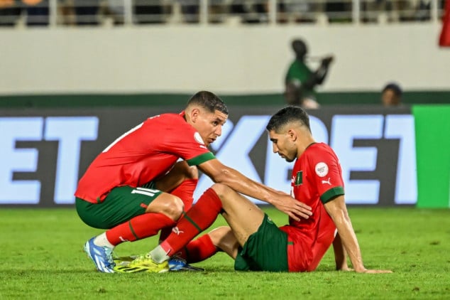 Hakimi misses penalty as South Africa knock Morocco out of Cup of Nations