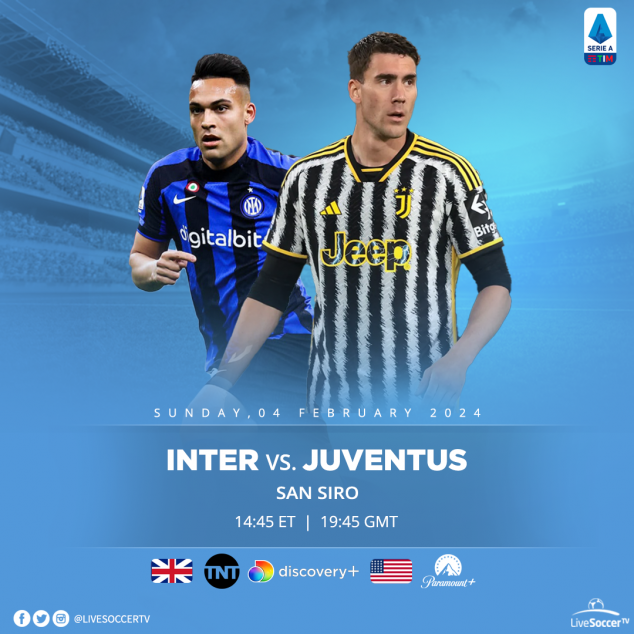 Inter Milan, Juventus, Serie A, Broadcast Listings