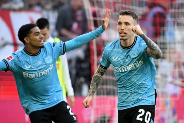 Leverkusen extend Bundesliga lead to 10 points with derby win