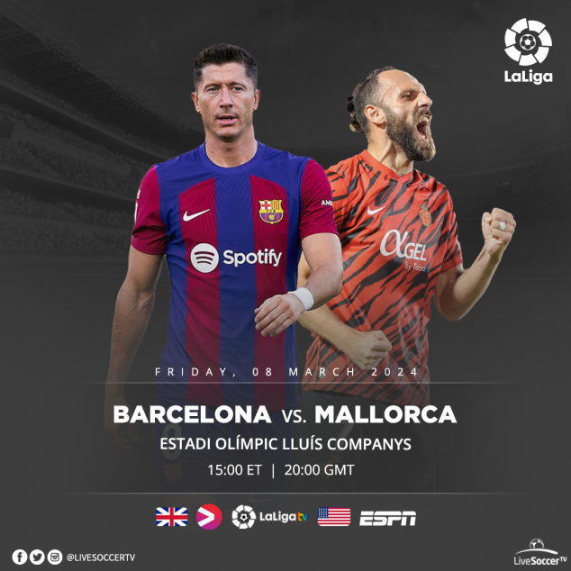 Barcelona, Mallorca, La Liga, Broadcast Listings
