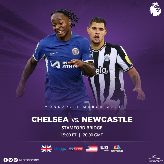 Chelsea, Newcastle, Broadcast Listings, English Premier League