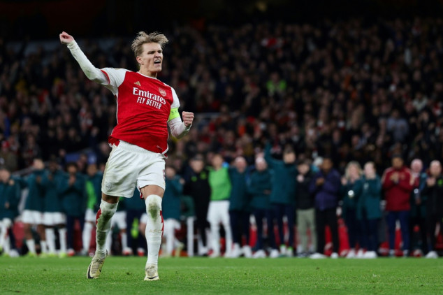 Odegaard urges Arsenal to 'grow off' Champions League shootout win