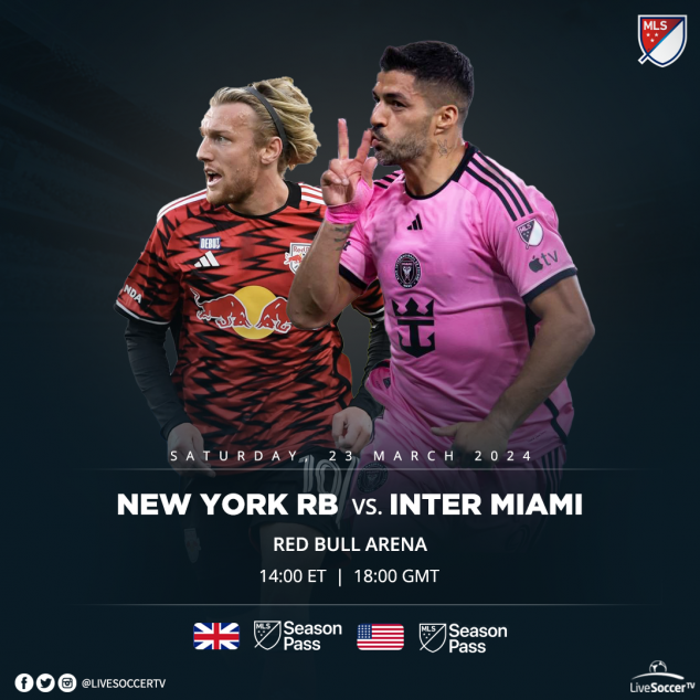 New York Red Bull, Inter Miami, MLS, Broadcast Listings