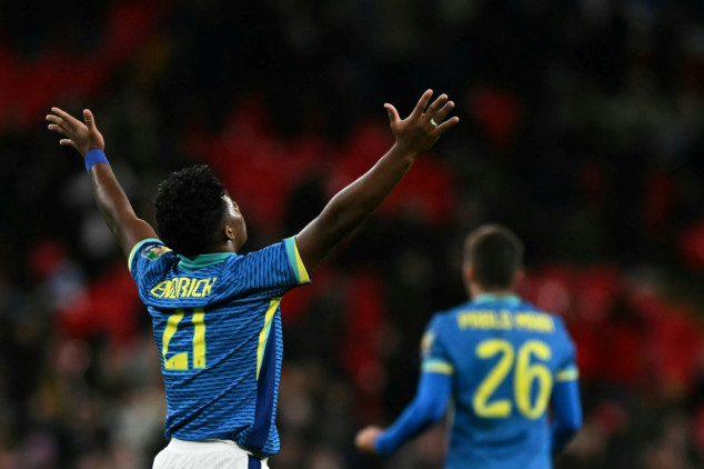 Foot: le Brésil d'Endrick casse l'ambiance à Wembley