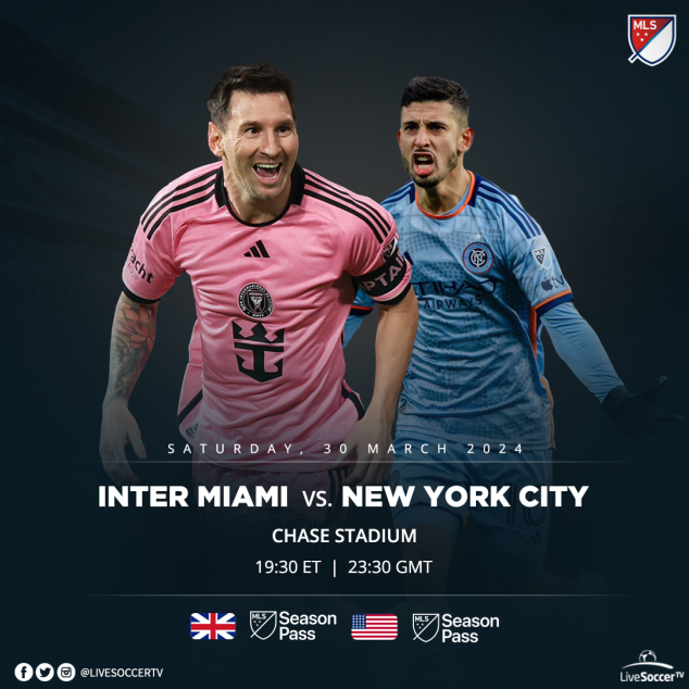 Inter Miami, New York City, Major League Soccer, Broadcast Listings
