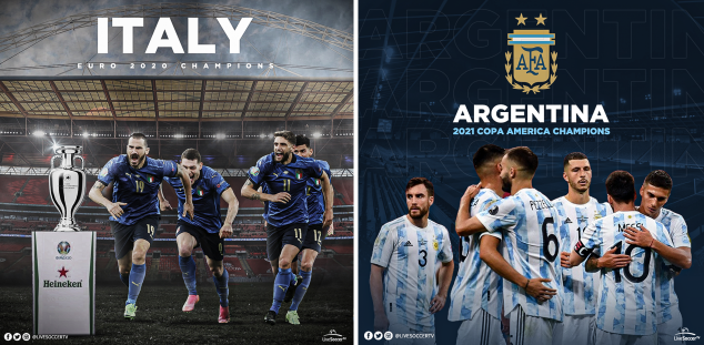 Italy, Argentina, Euro 2020, 2021 Copa America